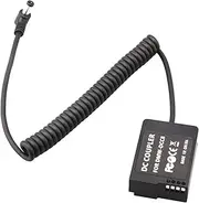 Cameras Power Supply Dummy Battery, DMW-BLC12 Converter AC Coupler Charger Kit for Panasonic G85 G7 FZ300, with DC Cable