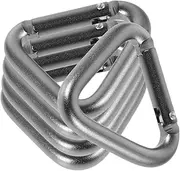 Gatuida Stainless Steel Carabiner Clip Set 5 Pcs Auto Locking Carabiner for Outdoor Activities Lightweight