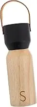 EXHUMKY Wooden Manual Pepper Grinder Coarseness Seasoning Tool for Home Kitchen Elegant Design Sturdy Construction for Black Pepper Sea Salt