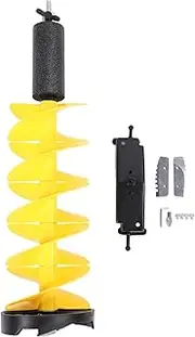 Ice Auger, Aluminum Alloy Ice Breaking Auger, Impact Resist Ice Drill Auger Kit, Ice Breaking Drill Bit, Electric Ice Spiral Drill Bit for Ice Fishing