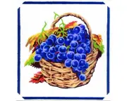 "Grape" Printed Needlepoint Tapestry Canvas A13