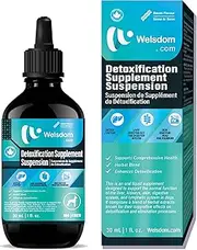 Welsdom Pets Detoxification Supplement Suspension - 30mL | Natural Liver & Immune Support | Promotes Detoxification & Digestive Health | Antioxidant-Rich Liquid Formula