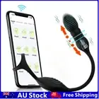 Thrusting Anal Vibrator Butt Plug Penis Cock Ring Prostate Massager APP Sex Toys