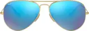 Ray-Ban RB3025 112/17 Gold Aviator Blue Mirrored Non-Polarized 55mm Sunglasses