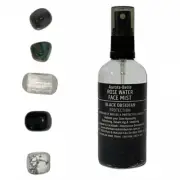 Black Obsidian Face Mist & Tumbled Crystal Protection Kit