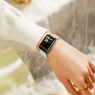XIAOMI MI 適用於小米手環 8 Pro 的軟矽膠錶帶帶磁扣手鍊更換配件