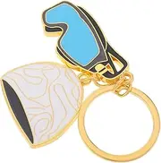 GANAZONO Sports Keychains for Boys and Girls Swimming Keyring Boys Creative Keychain Backpack Car Pendant Diving Key Holder Outdoor Accessory