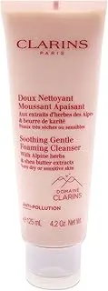 Clarins Soothing Gentle Foaming Cleanser for Unisex 4.2 oz Cleanser