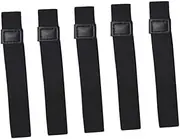 DOITOOL Elastic Bento Lunch Box Straps 5 Pack Double Layer for Secure Lunch Container Black 24in