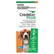 Credelio Plus Med 5.5-11kg Dog Flea Tick & Worm Chew Org