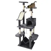 161cm-244cm Cat Tree i.Pet Scratching Post Scratcher Tower Wood Condo House 171cm Dora