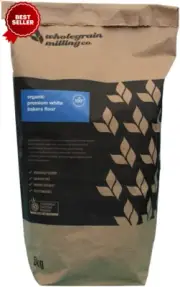 Organic Premium White Bakers Flour 5Kg Milling Process: Roller Milled Free Ship