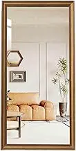 Full Length Mirror, Full Length Dressing Mirror with One-Piece Frame, Hanging Or Tilting, Suitable for Bedroom, Living Room and Entryway口(Bronze,60x165cm)