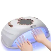 Larg UV LED Nail Lamp for Two Hand248W Professional Nail Dryer for Gel Polish