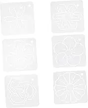 HAPINARY 6Pcs Quilting Template for DIY Sewing Practical Stencil Tools for Patchwork and Embroidery for Quilting Projects with Marking Lines and Versatile Use