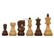 Chess Pieces 1959 Russian Zagreb Staunton in Sheesham Wood / Boxwood - 3.8" King