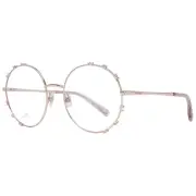 Swarovski SW 2377328 Women Pink Optical Frame Metal Round Solid Full Rim Eyewear