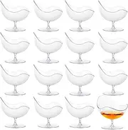 Homiliky 12 Pcs Dessert Cups Clear Shots Cups 50ml Hard Wine Glasses Serving Cup Pudding Pots Reusable Jelly Trifle Bowls Cheesecake Jello Mousse Ice Cream Weddings Birthday Party Supply