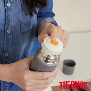 【THERMOS 膳魔師】不銹鋼真空保溫瓶 500ml(FFM-501-MGY)霧面灰