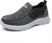 [Asifn] Mens Casual Loafers Walking Comfortable Lightweight Wide Toe Canvas Breathable Athletic Shoes