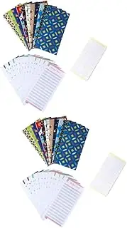 STOBOK 2 Sets Planner Budget Envelopes Set Decorative Account Book 10 Pockets Business Cash Envelopes Expense Tracking Easy to Refill