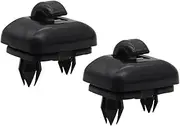 KPSTED 2Pcs Sun Visor Clip, Fit For A1, A3 A4 A5 Q3 Q5 A7 B6 B7 B8 S4 S5 8E0 857 562 Interior Sun Visor Hook Clip Bracket Porpor Booya Car Sun Visor Fastener(Black)