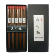 Bulk 100x5 Pair Sakura Red Cherry Blossom Wooden Chopstick Gift Set S4514x100