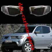 Pair For Mitsubishi Triton ML MN Ute 2005-2014 LH&RH Headlight Lens Cover+Glue