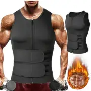 Men Compression Slimming Body Shaper Vest Workout Tank Tops Abs Abdomen Shirts