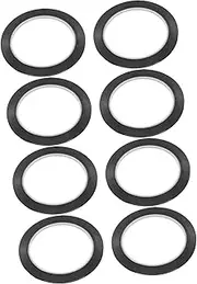 LALAFINA 8pcs Black Tape Striping Tape Markers Transparent Marker Electrical Strips White Board Ribbon Stripe Highlighter Electrical White Board Paper Pastel Highlighters Flagging Black