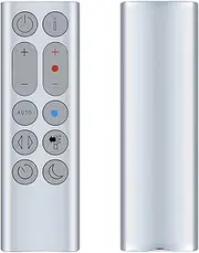 Replacement HP04 HP05 HP06 HP09 Fan Remote Control for Dyson Pure Hot + Cool Heater Fan Air Purifying/Heater（Color: Silver）