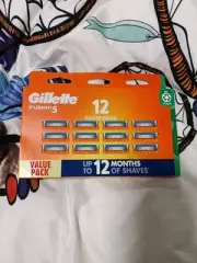 Gillette Fusion 5 Power Value 12 Refill Cartridge Blades