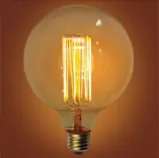 Amonson Lighting NEW Vintage Industrial Edison Filament Light Bulb E27 40W G125