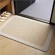 Welcome Mat Non-Slip Door Mats Outdoor Catches Dirt Quickly, Easy to Clean for Front Door, Indoor