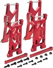 IWBR Front Rear Suspension Arms A-Arms Set 1/10 Fit For Losi Tenacity TT Pro 4WD SCT DB Pro Course Truck Lasernut ULTRA4 U4 Buggy (Color : Red)