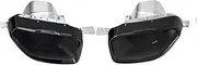 Stainless Steel Exhaust Muffler Tips Compatible For BMW G20 G21 330i 330e M340i M Sport 2019 2020 2021 Replacement Exhaust System Nozzle(Black)