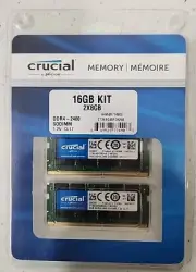 Crucial 16GB Kit (2 x 8GB) DDR4 2400MHz SODIMM Memory CT8G4SFS824A NEW