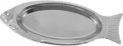 Hoement Fish Shaped Serving Plate Kitchenware Steamable Easy to Clean Anti-Slip Anti-Scald
