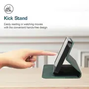 Nokia G11 /G21 Case, PU Leather Flip Cover Magnetic Closure Wallet Card Slots Stand Case - Green