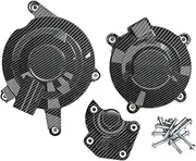 Motorcycle Engine Guard Fit for Daytona 675R 2011-2012 Street Triple 675 (R) 2011-2016 Engine Protection Cover Motorcycle Stator Cover(Carbon Fiber appeara)
