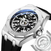 CHENXI Men Mechanical Watch Luminous Hands Male Automatic Silicone Wristwatch