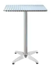 [Gardeon] Bar Table Outdoor Furniture Adjustable Aluminium Pub Cafe Indoor Square
