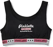 PINK-latte(ピンクラテ) Pinkrate 151381308 Girls Half Top, Fast Bra, Sports Bra with Soft Cups