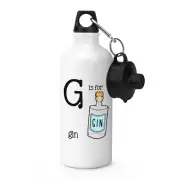 Letter G Is For Gin Sports Drinks Bottle Camping Flask - Funny Tonic Alphabet