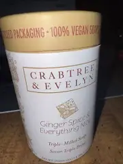 3pc CRABTREE & EVELYN GINGER SPICE&EVERYTHING NICE TRIPLE-MILLED SOAP 3.5OZ new