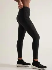 Athleta 14T (LT L TALL) Headlands Hybrid High Rise Cargo Tight Leggings, Black