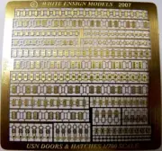 White Ensign Models 1/700 USN WW2 Doors & Hatches Photoetch Enhancement Parts