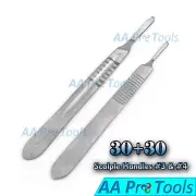 60 Pcs #4 and #3 Scalpel Knife Handle Medical Dental Blade Holder DIY Tools