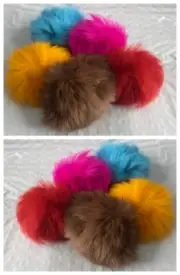 GO CAT BAT AROUNDS FLUFFY RABBIT FUR TOYS CAT NIP KITTEN CAT PLAY COUNT OF 10