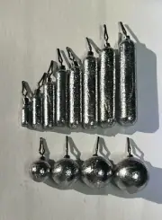 Hooking and Snagging Tackle - Drop shot weights - Multiple styles and weights